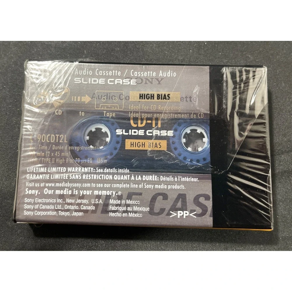 SONY CD-IT‎ Blank Cassette Tape High Bias Type 90 Minutes NEW